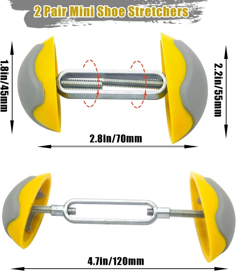 YRMJ Mini Shoe Stretchers for Wide Feet, Shoe Wider Anti-Slip Expander Adjustable Men Women Shoes Plastic Surgery - Image 2